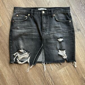 Free people denim skirt